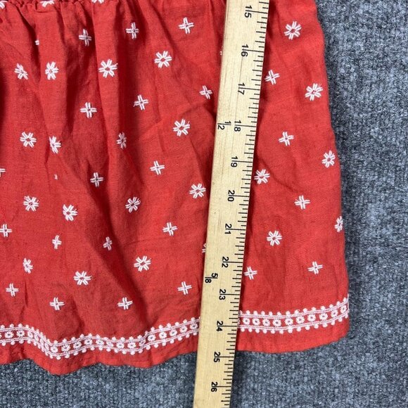 NEW $32 Old Navy Ruffle Embroidered Top Floral Size Large - Picture 5 of 7